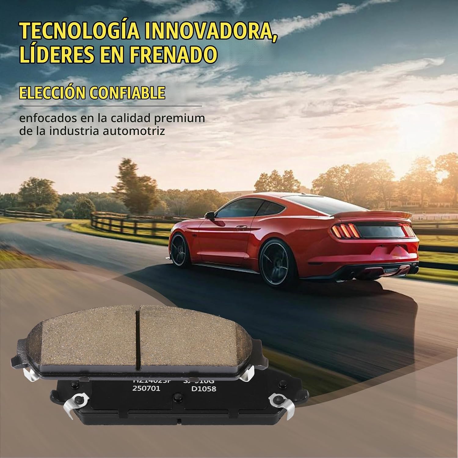 PASTILLAS DE FRENO DELANTERO CERÁMICAS D1058 PARA CHRYSLER 300, DODGE CHARGER, CHALLENGER Y MAGNUM - 5