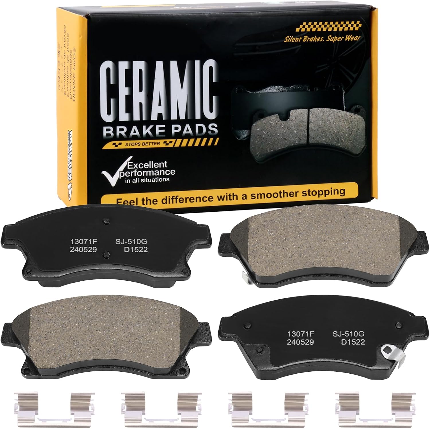 PASTILLAS DE FRENO DELANTERO CERÁMICAS D1522 PARA CHEVROLET CRUZE 2011-2015 Y SONIC 2012-2017 - 1