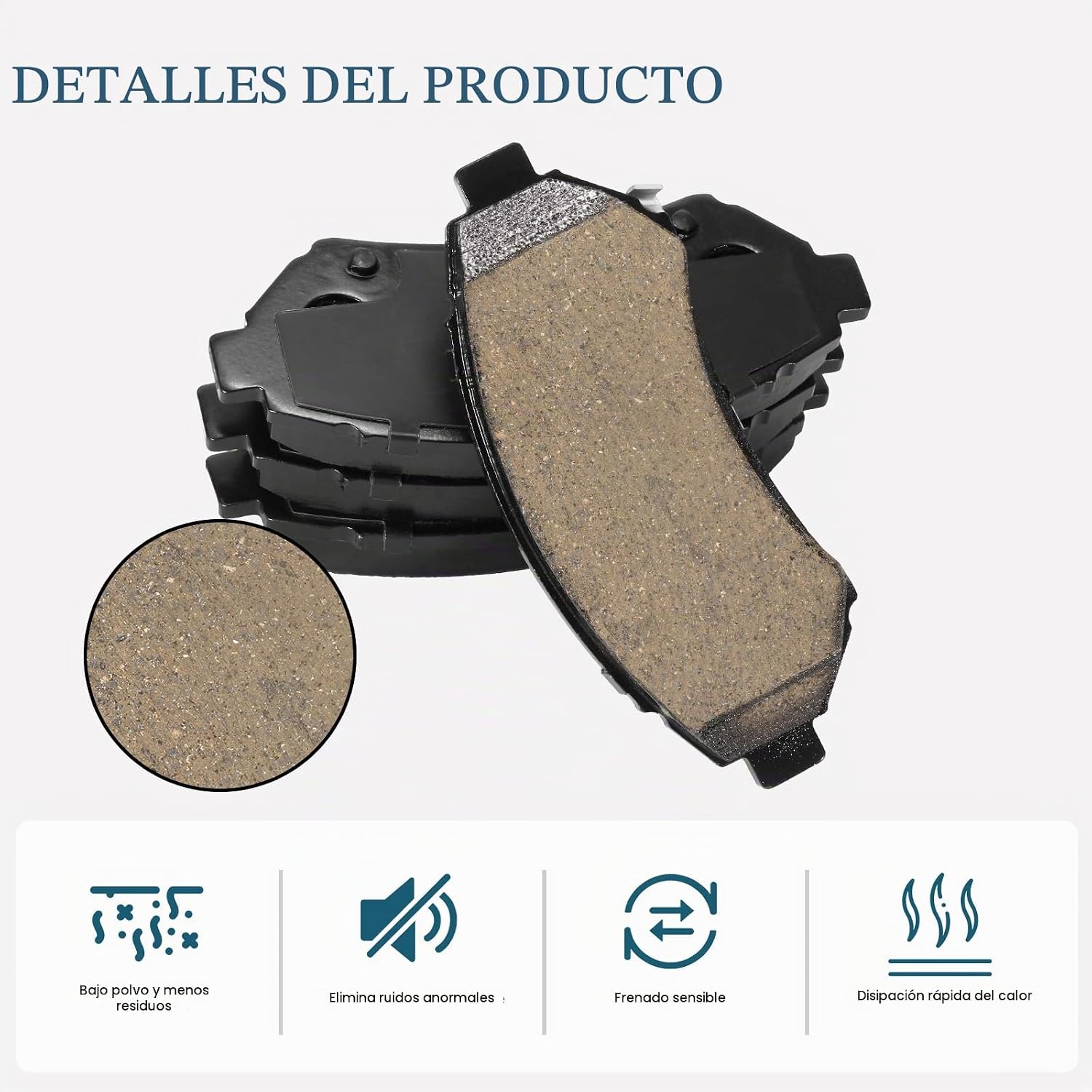 PASTILLAS DE FRENO DELANTERO CERÁMICAS D699 PARA CHEVROLET IMPALA, MONTE CARLO, VENTURE Y PONTIAC BONNEVILLE - 5