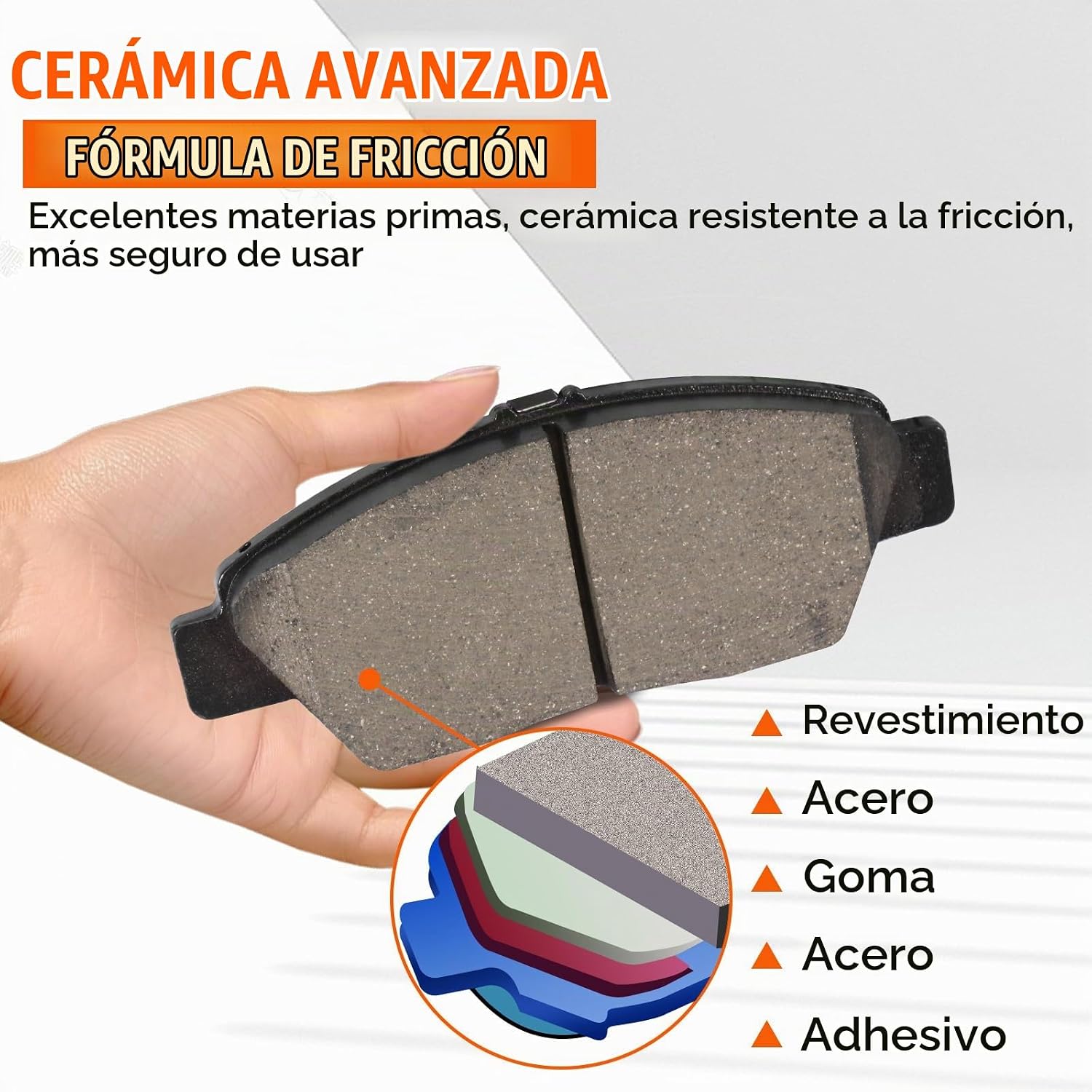 PASTILLAS DE FRENO DELANTERO CERÁMICAS D1394 PARA HONDA CR-Z 2011-2015 Y HONDA FIT 2009-2020 - 3