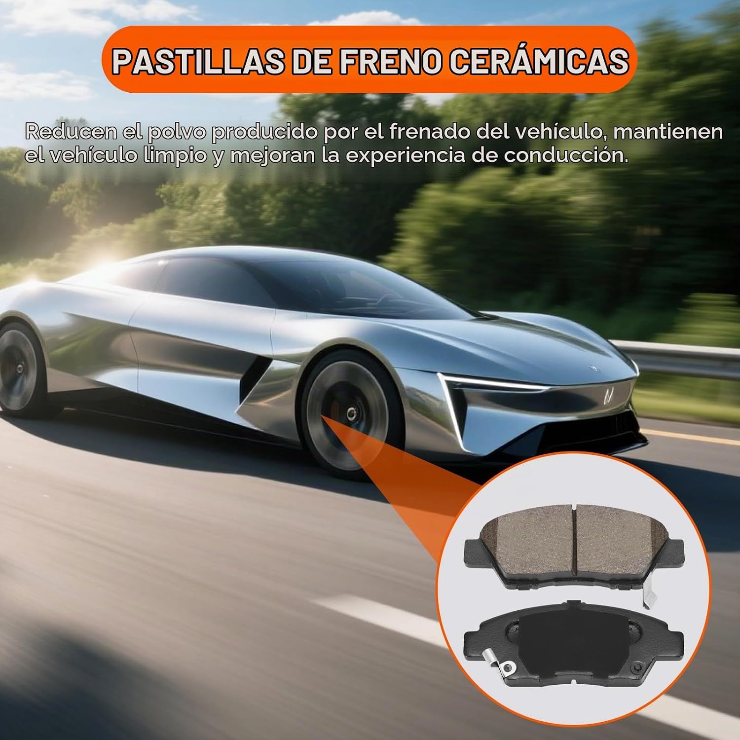 PASTILLAS DE FRENO DELANTERO CERÁMICAS D1394 PARA HONDA CR-Z 2011-2015 Y HONDA FIT 2009-2020 - 5