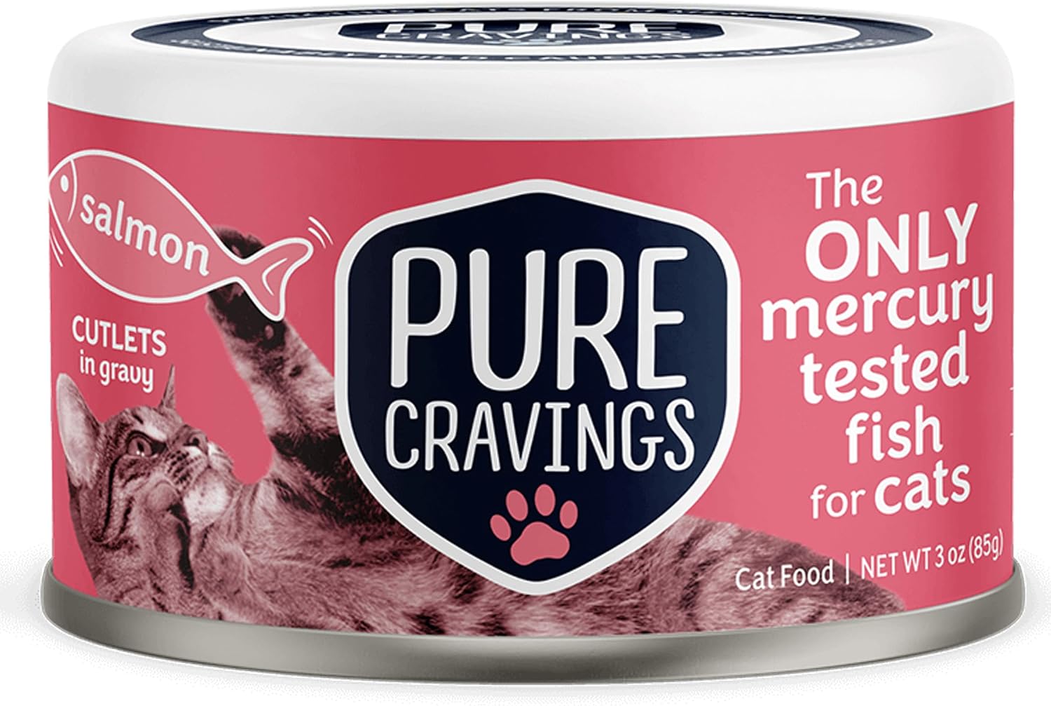 ALIMENTO HÚMEDO PARA GATOS PURE CRAVINGS SALMÓN EN SALSA, PACK DE 12 LATAS - 1
