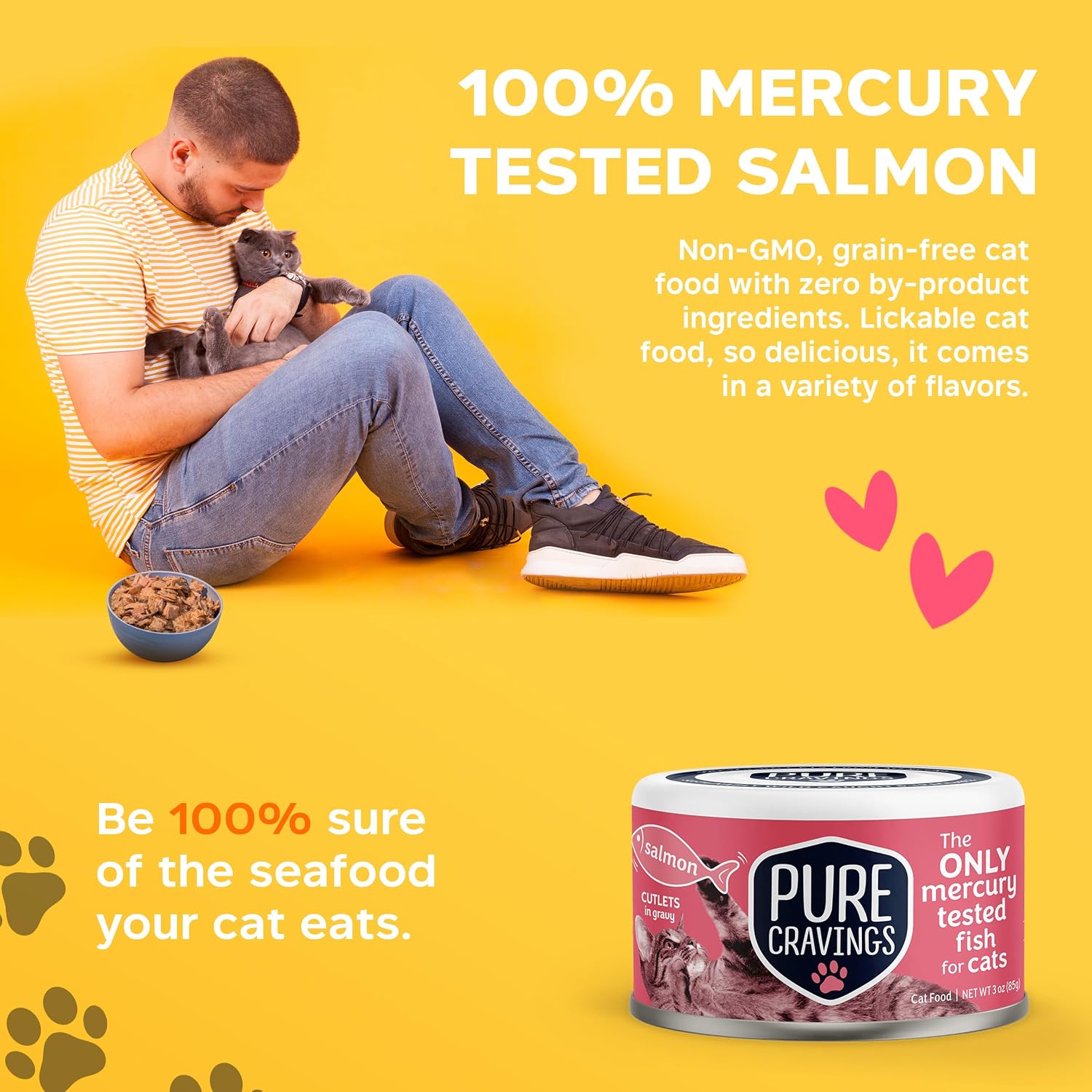 ALIMENTO HÚMEDO PARA GATOS PURE CRAVINGS SALMÓN EN SALSA, PACK DE 12 LATAS - 4