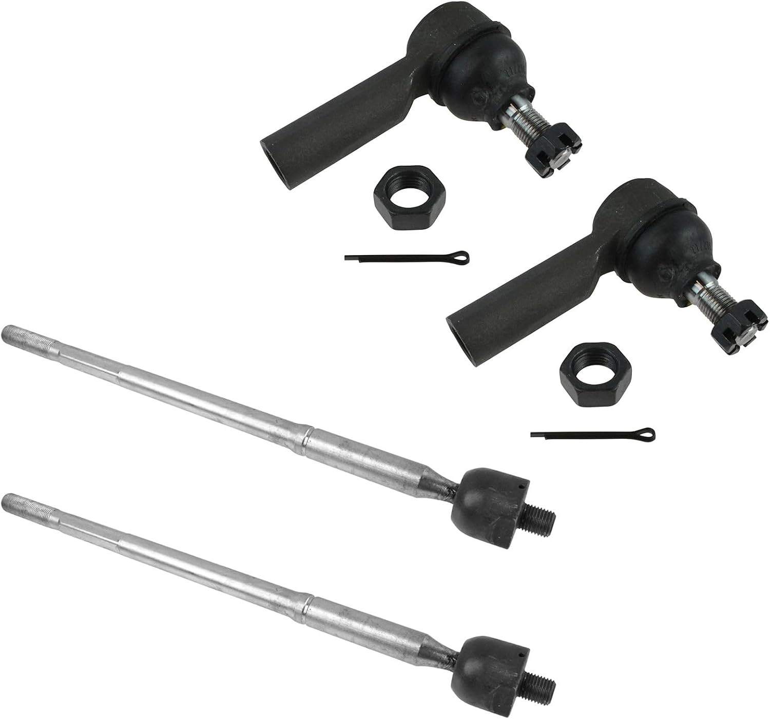 KIT DE BARRAS DE DIRECCIÓN TRQ 4 PIEZAS INTERIOR Y EXTERIOR PARA PONTIAC VIBE Y TOYOTA MATRIX - 1