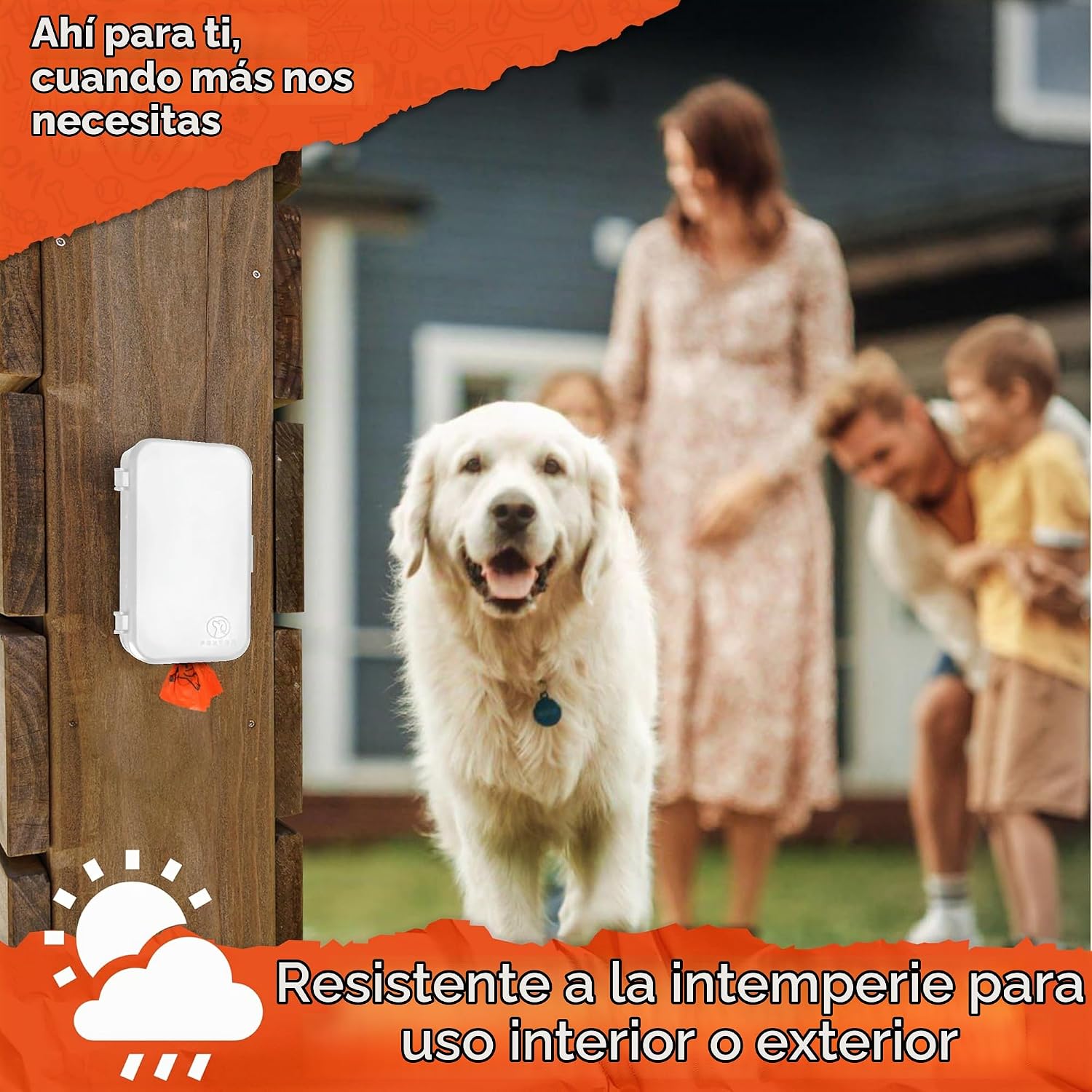 DISPENSADOR DE BOLSAS PARA DESECHOS DE MASCOTAS PEXTER BLANCO CON 4 ROLLOS INCLUIDOS - 2