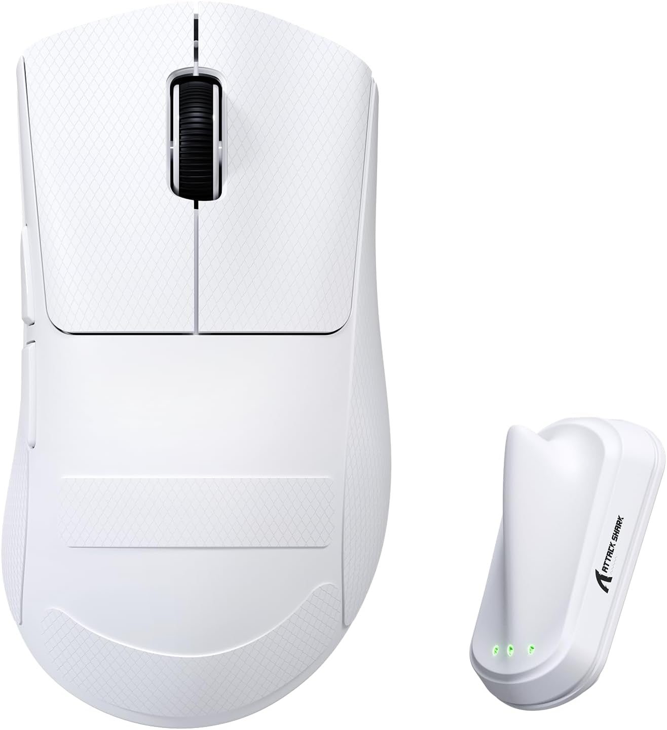 MOUSE GAMER ATTACK SHARK V8 8K INALÁMBRICO 42000 DPI BLANCO - 1