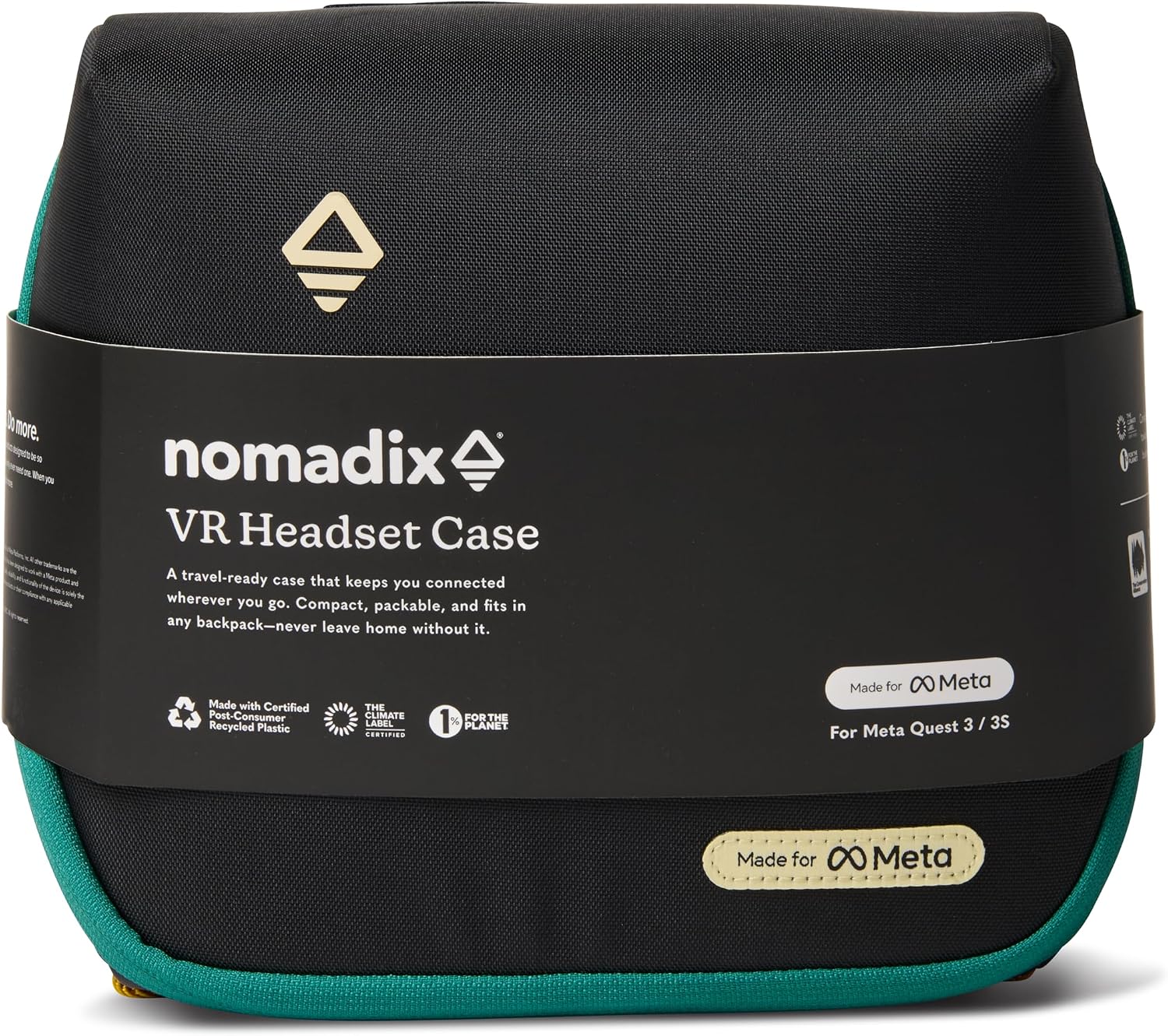 FUNDA PARA LENTES VR NOMADIX META QUEST 3/3S NEGRO AZUL VERDOSO - 3