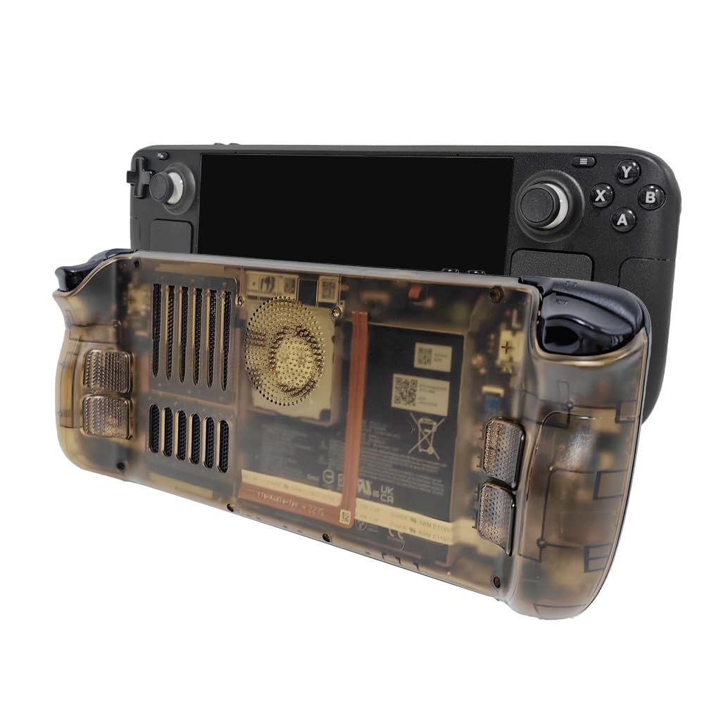 PLACA TRASERA TRANSPARENTE DE REEMPLAZO HZXKQMIL PARA STEAM DECK Y STEAM DECK OLED - 4