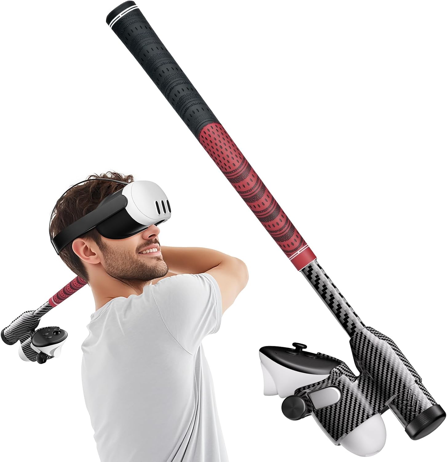 ACCESORIO DE PALO DE GOLF VR LERSYCO PARA QUEST 3/3S CONTROLADOR DERECHO 17.5 PULGADAS - 1