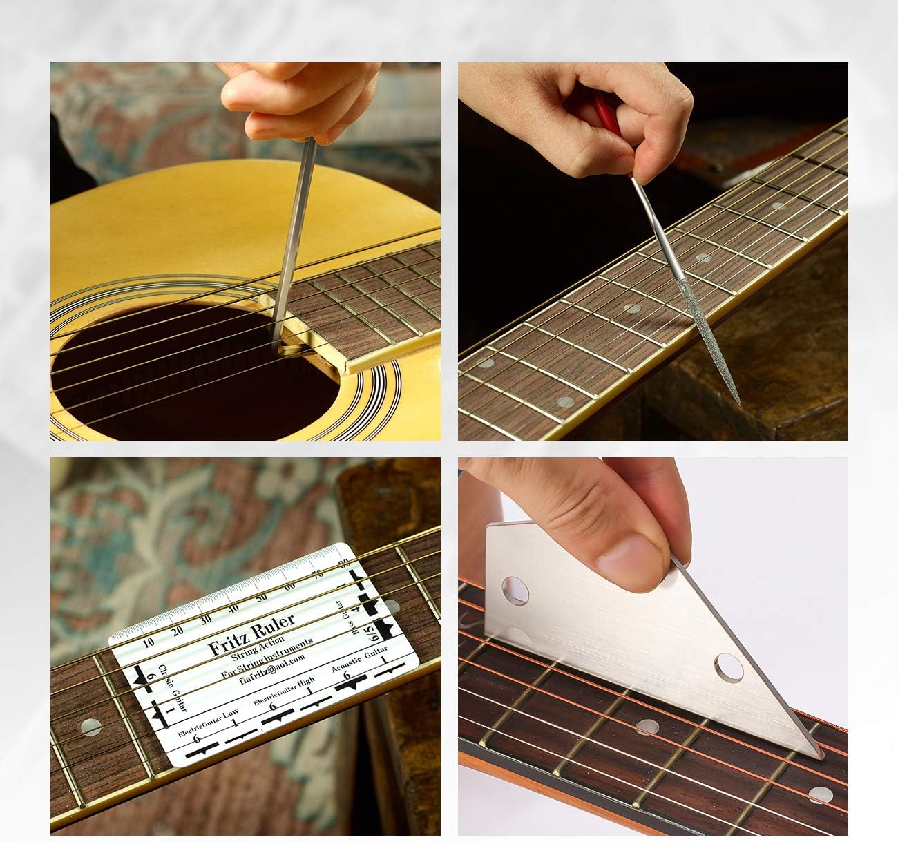 KIT DE HERRAMIENTAS PARA REPARACIÓN DE GUITARRA MIFOGE 25 PIEZAS CON BOLSA DE TRANSPORTE - 4