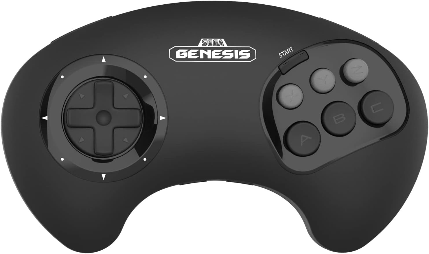 CONTROL INALÁMBRICO RETRO-BIT SEGA GENESIS BIG6 2.4 GHZ NEGRO - 2
