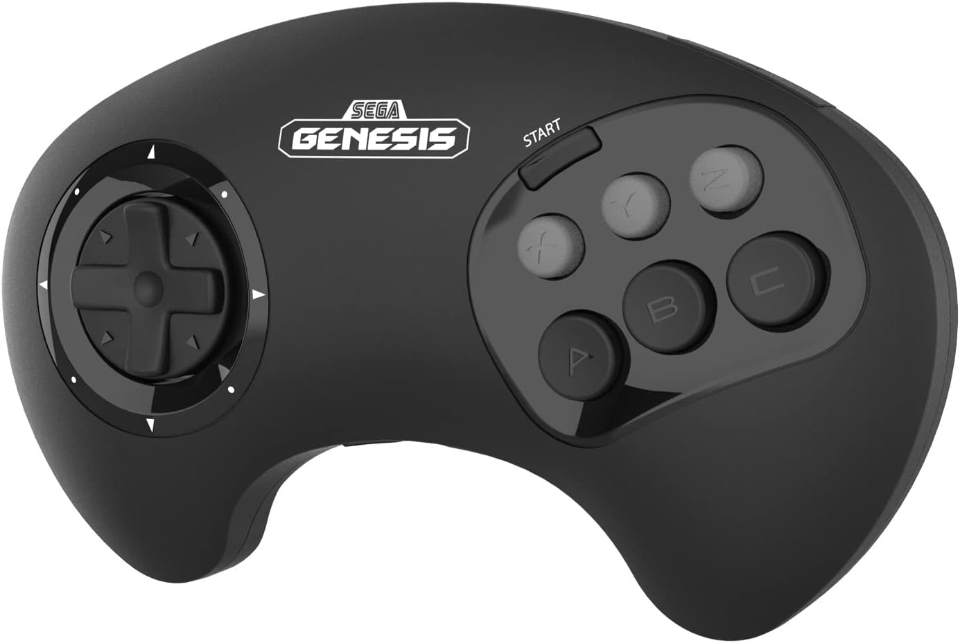 CONTROL INALÁMBRICO RETRO-BIT SEGA GENESIS BIG6 2.4 GHZ NEGRO - 3