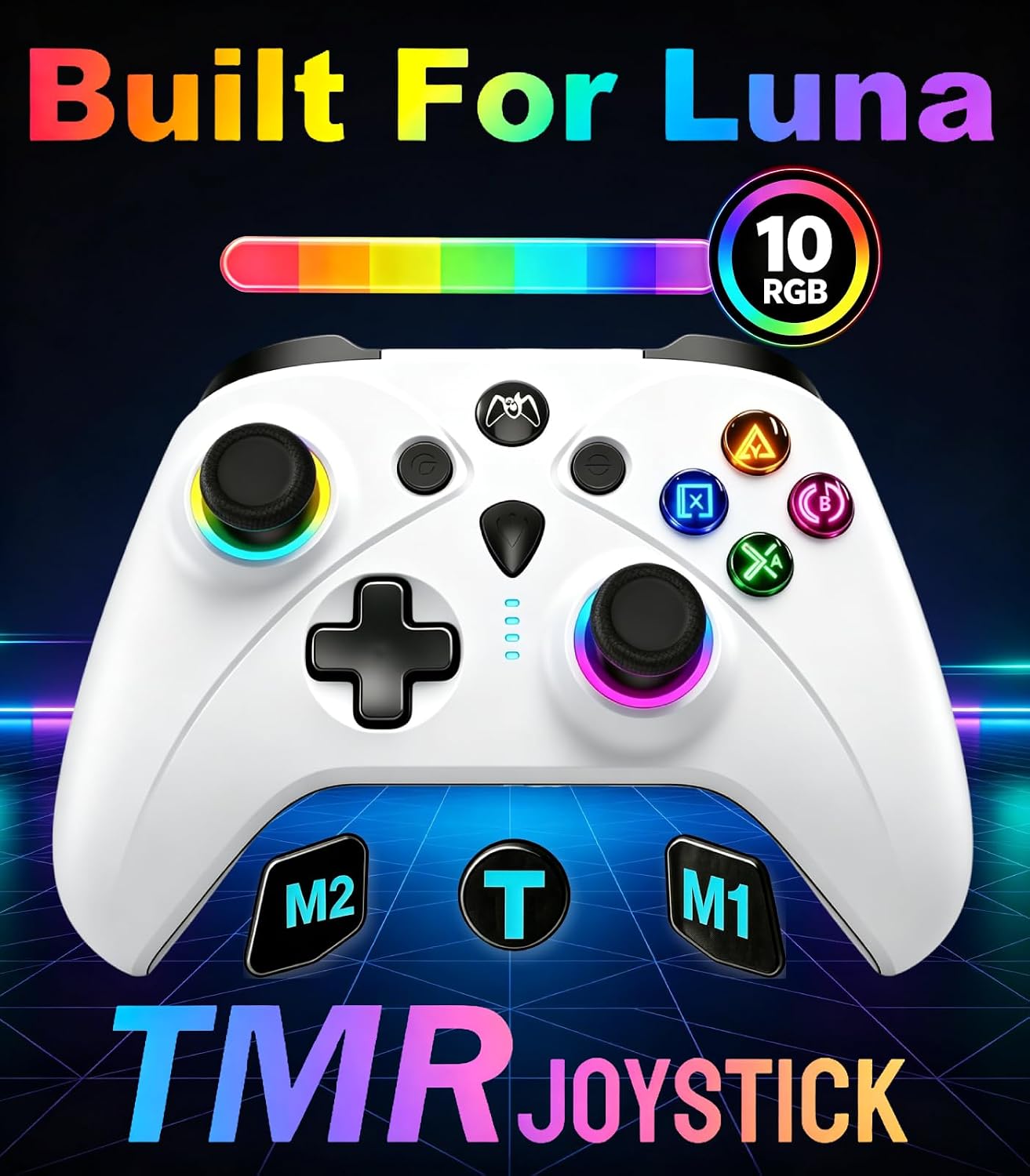 CONTROL FYREGAME REPLACEMENT LUNA CONTROLLER CON RGB LIGHTING Y TMR STICK - 1