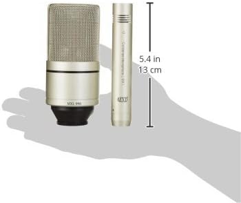 MICRÓFONO MXL 990/991 BUNDLE CONDENSADOR DIAFRAGMA GRANDE Y PEQUEÑO CHAMPAGNE - 3