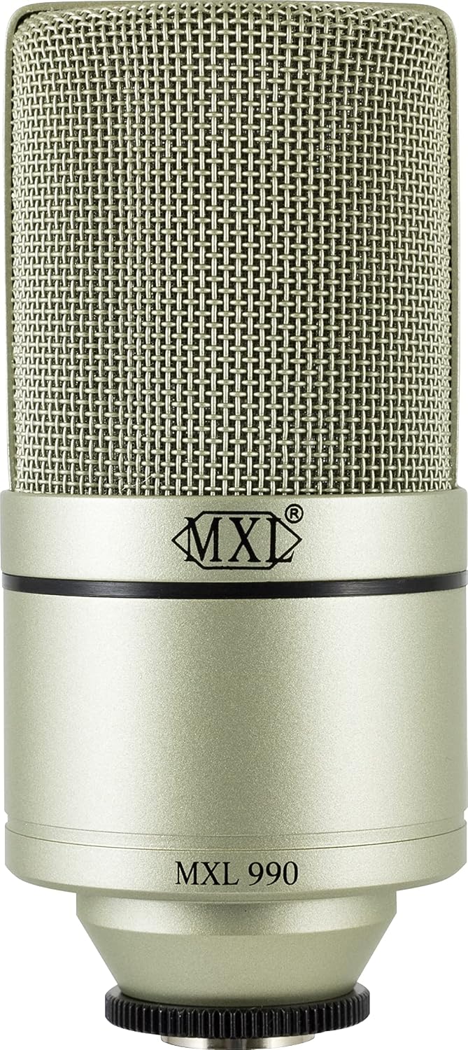 MICRÓFONO MXL 990/991 BUNDLE CONDENSADOR DIAFRAGMA GRANDE Y PEQUEÑO CHAMPAGNE - 4