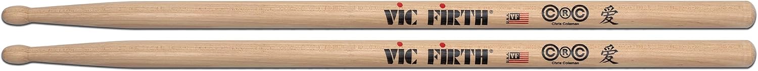 BAQUETAS VIC FIRTH SIGNATURE SERIES CHRIS COLEMAN 3 PARES CON PAÑO DE LIMPIEZA - 2