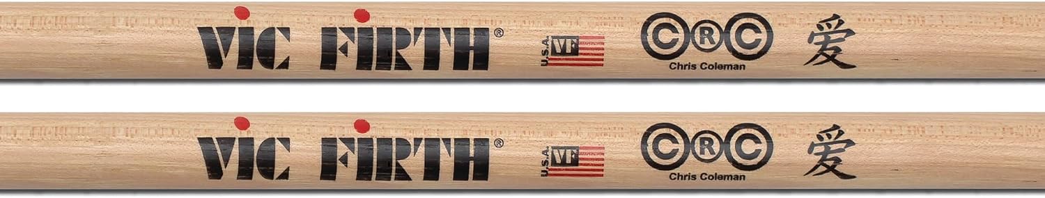 BAQUETAS VIC FIRTH SIGNATURE SERIES CHRIS COLEMAN 3 PARES CON PAÑO DE LIMPIEZA - 4