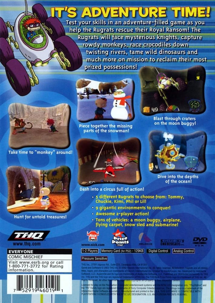 VIDEOJUEGO RUGRATS: ROYAL RANSOM PARA PLAYSTATION Y PLAYSTATION 2 - 2