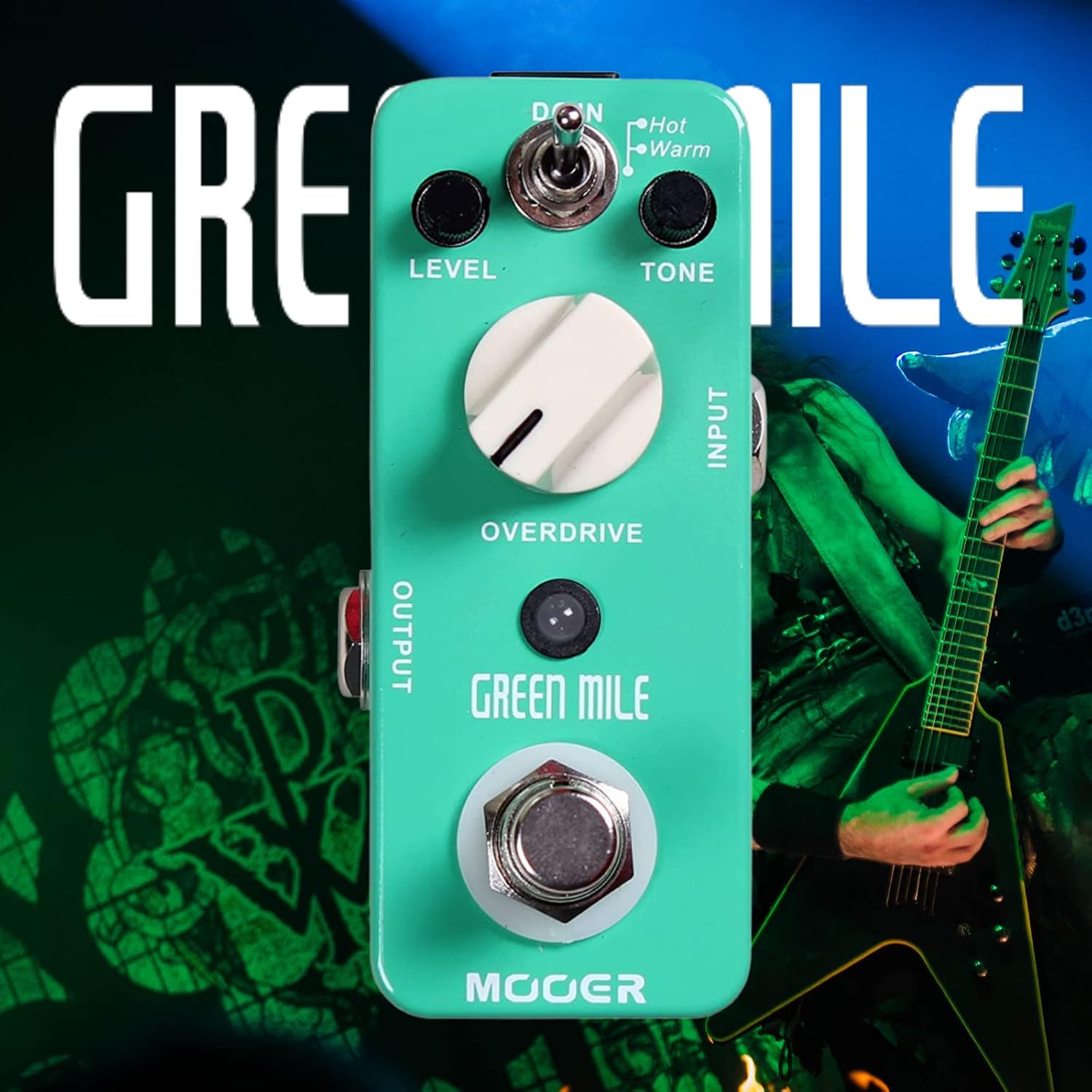 PEDAL DE OVERDRIVE MOOER GREEN MILE PARA GUITARRA ELÉCTRICA - 4