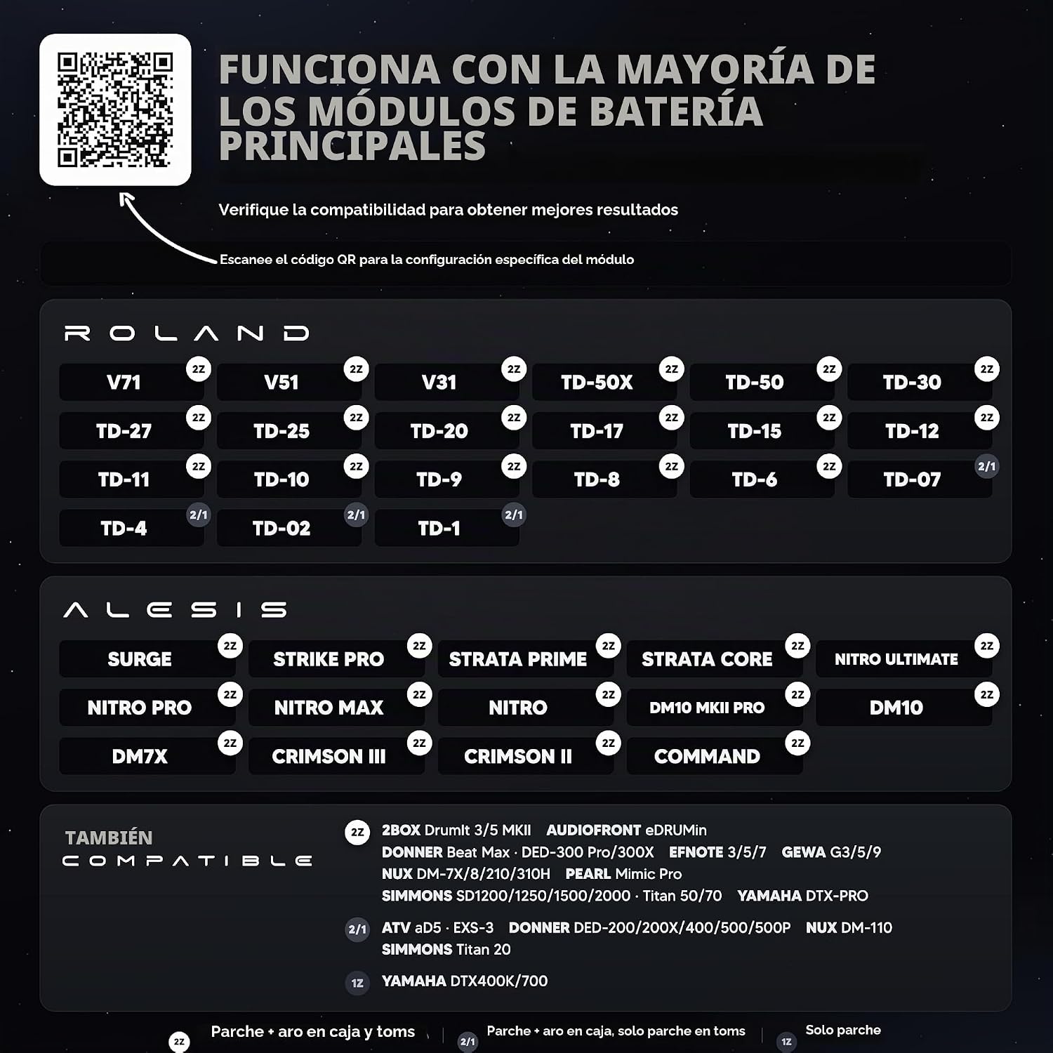 BATERÍA ELECTRÓNICA LEMON T950 TOM AGUDO 10'X5' CON CABEZA DE MALLA DUAL-ZONE - 2