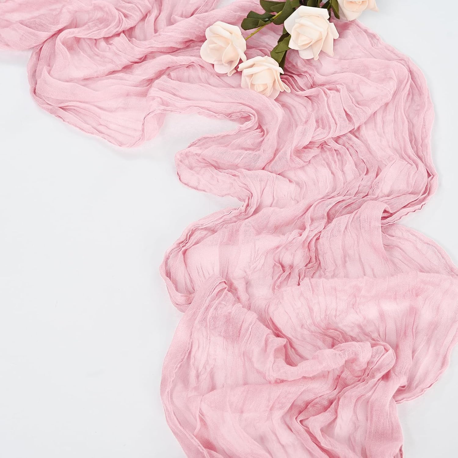 CAMINO DE MESA CHEESECLOTH ROSA 30 PIEZAS 120 X 50 CM - 5