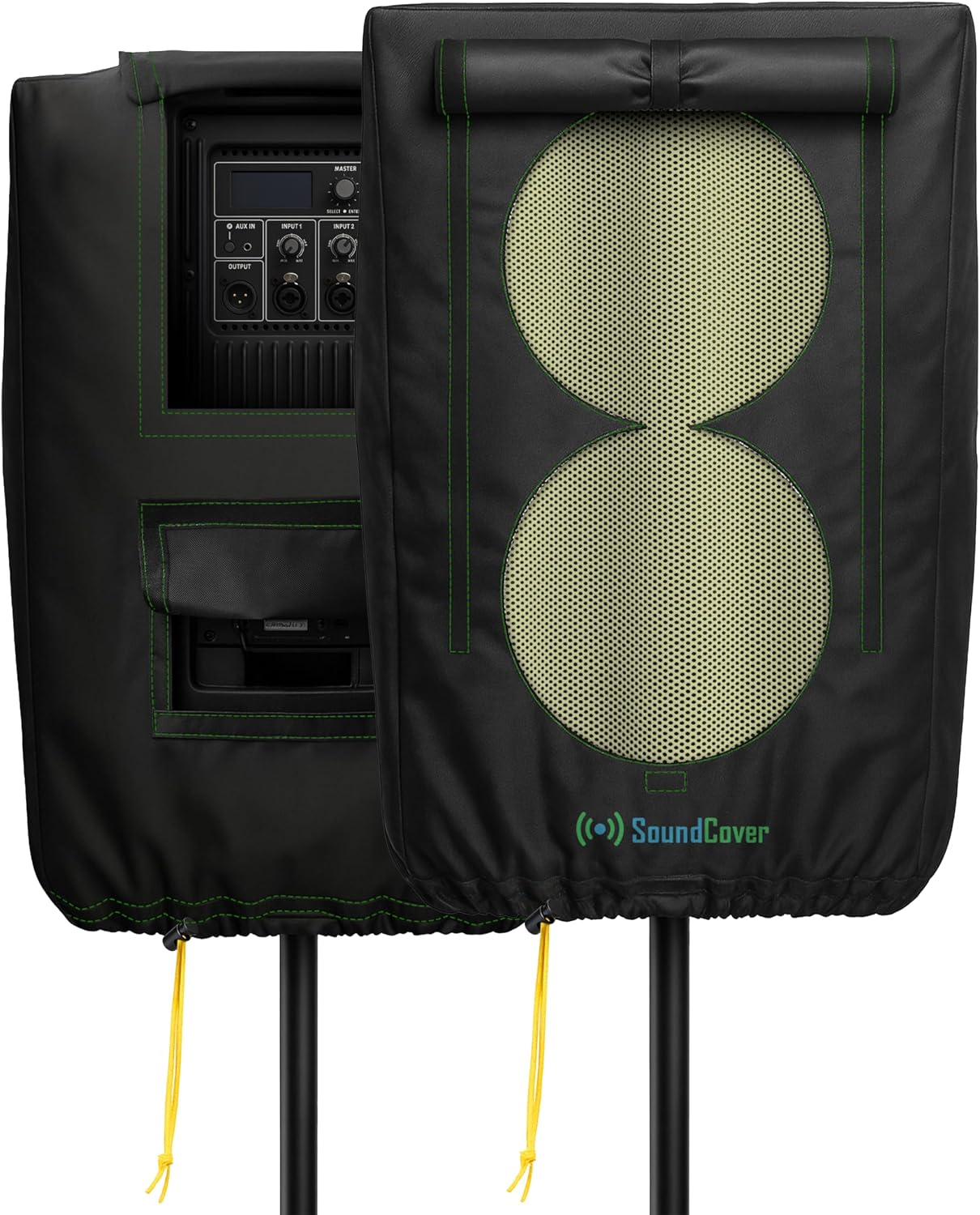 FUNDA PROTECTORA PARA PARLANTE PA/DJ DE 12 PULGADAS SOUNDCOVER 600D CON SOUNDFLAP - 1