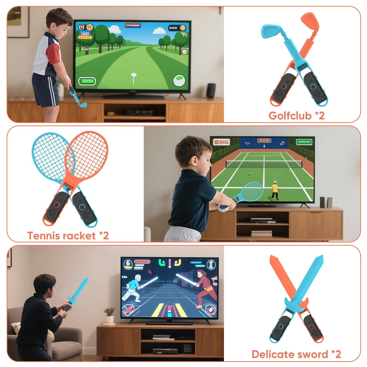 KIT DE ACCESORIOS DEPORTIVOS KEPLUG 20 EN 1 PARA NINTENDO SWITCH 2/1 - 4