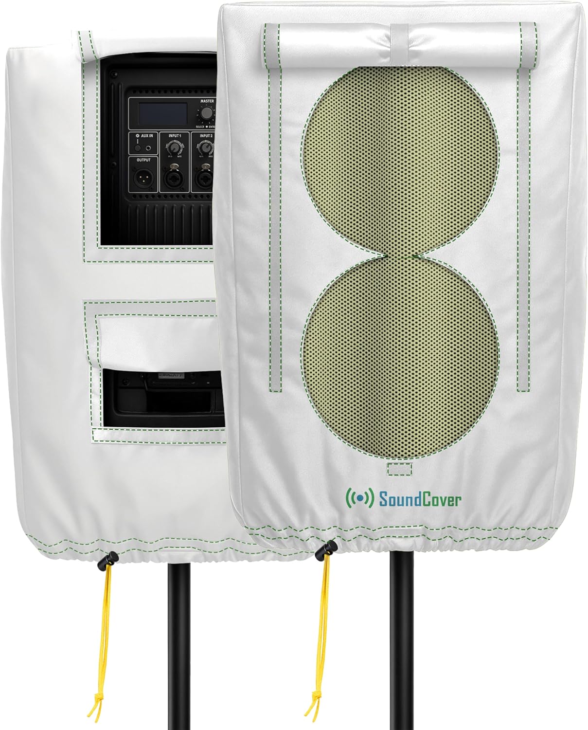 FUNDA PROTECTORA PARA PARLANTE PA/DJ DE 15 PULGADAS SOUNDCOVER 600D CON SOUNDFLAP - 1