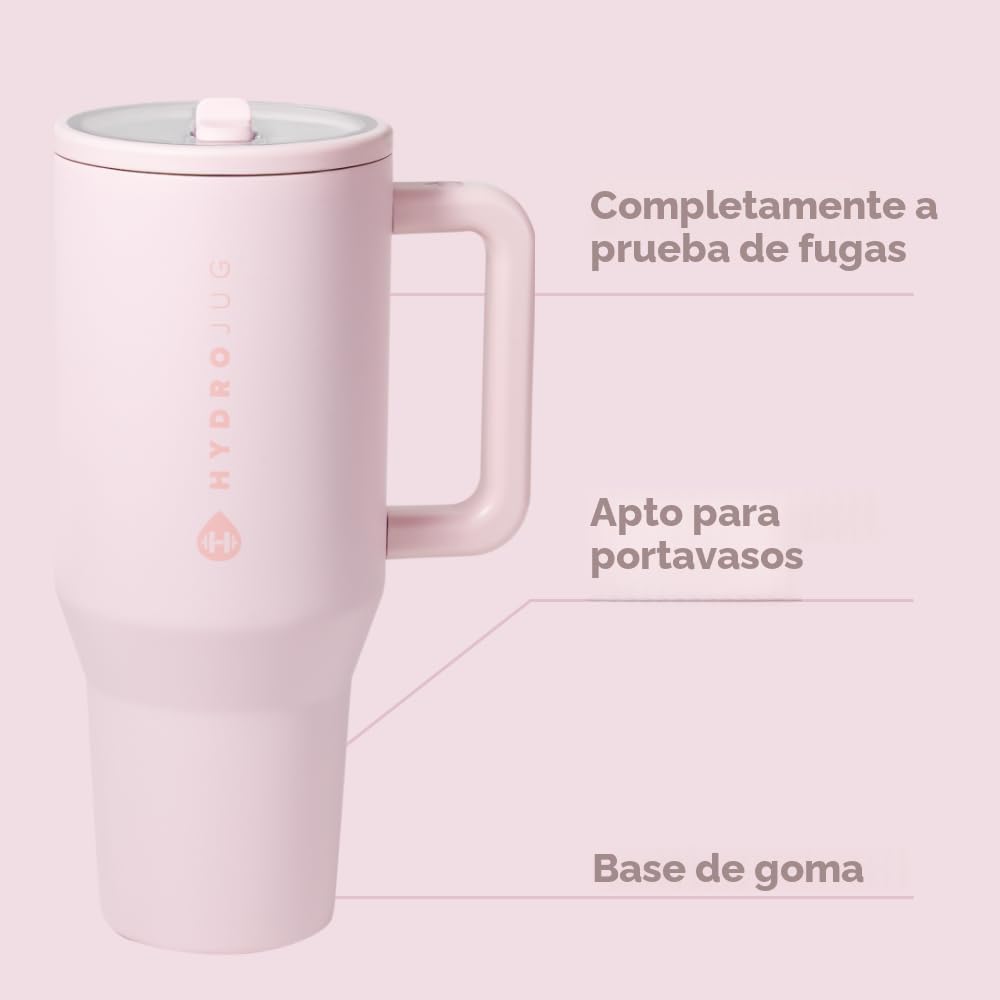 VASO TUMBLER HYDROJUG TRAVELER 32OZ CON ASA Y POPOTE ARENA - 2