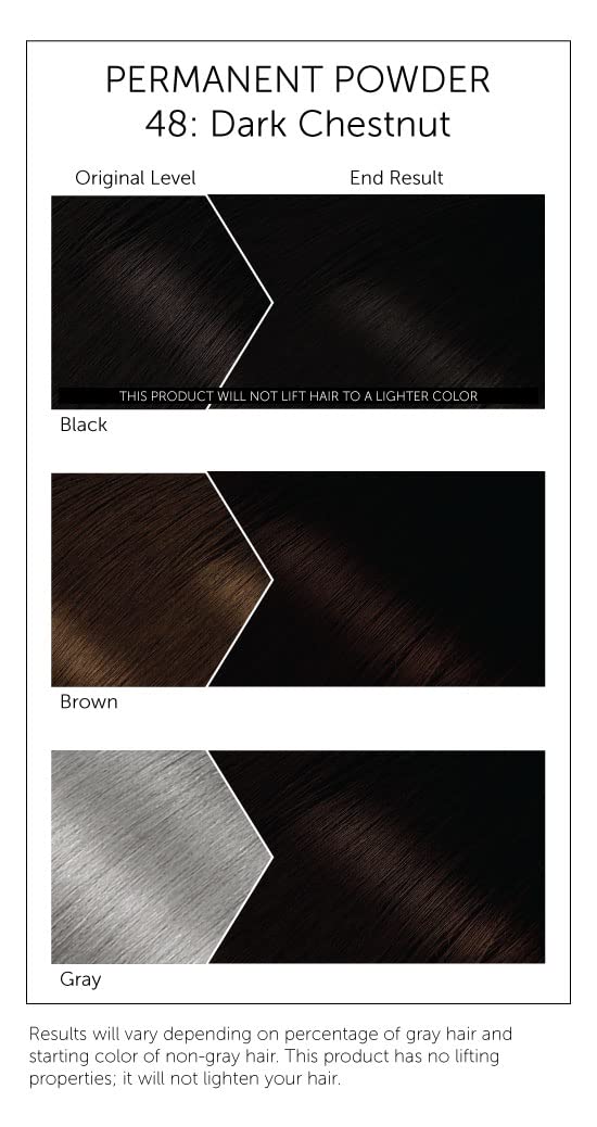TINTURA BIGEN POWDER HAIR COLOR #48 CASTAÑO OSCURO PACK 3 - 3