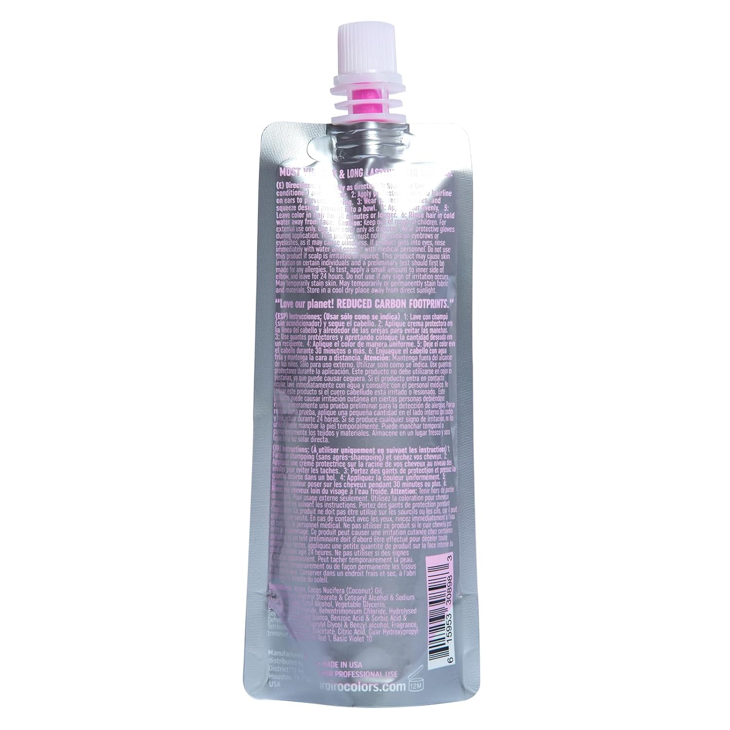 TINTURA SEMIPERMANENTE IROIRO PREMIUM NATURAL 310 ROSA NEÓN 118ML - 2