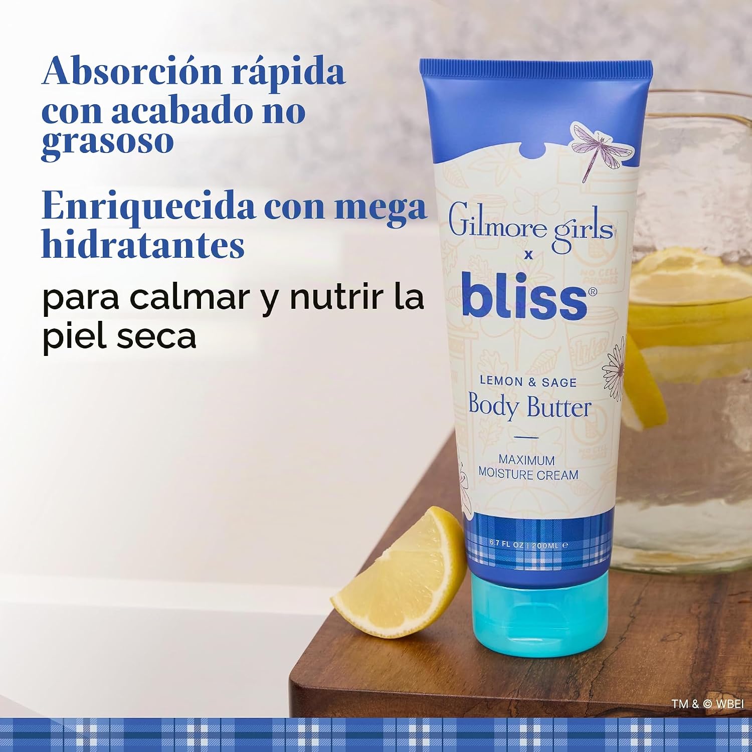 CREMA CORPORAL BLISS GILMORE GIRLS LIMÓN Y SALVIA PARA PIEL SENSIBLE - 2