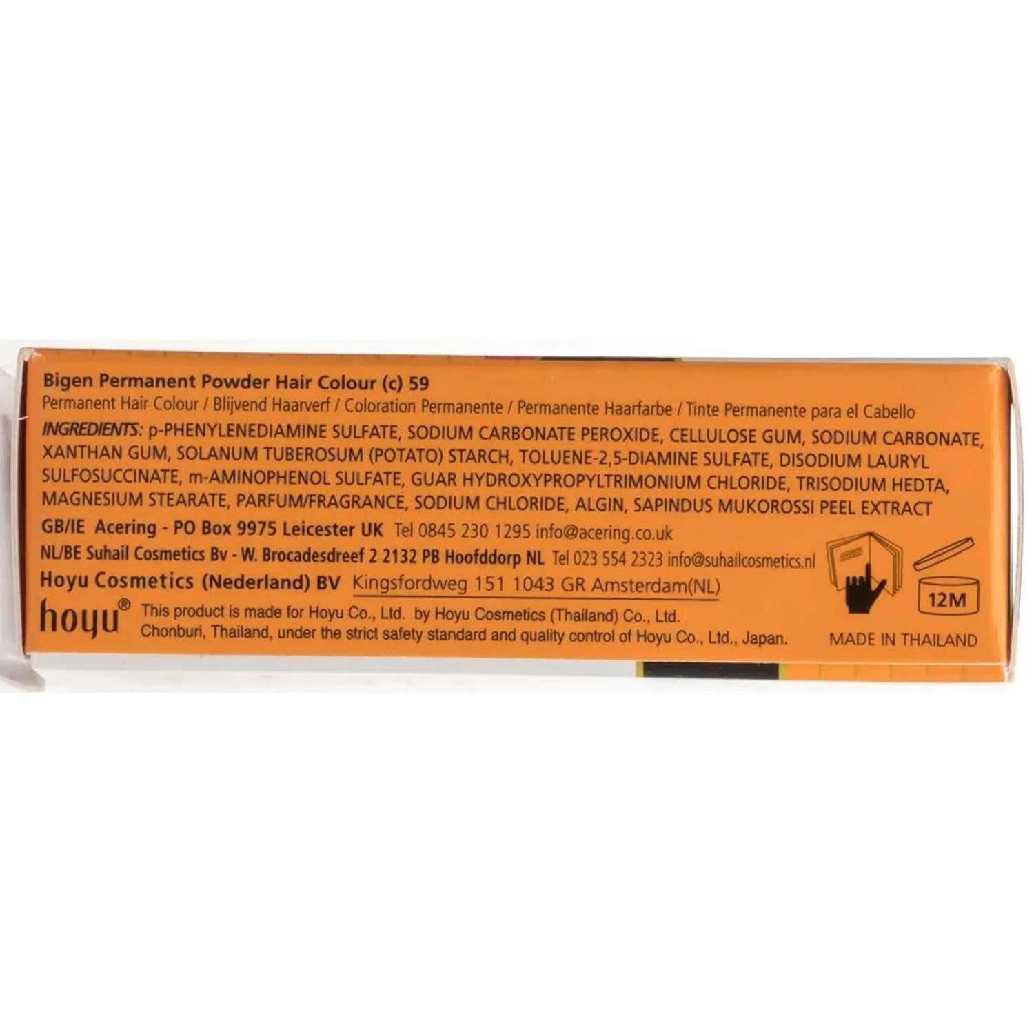 TINTURA PERMANENTE EN POLVO BIGEN 59 NEGRO ORIENTAL PACK DE 2 - 5