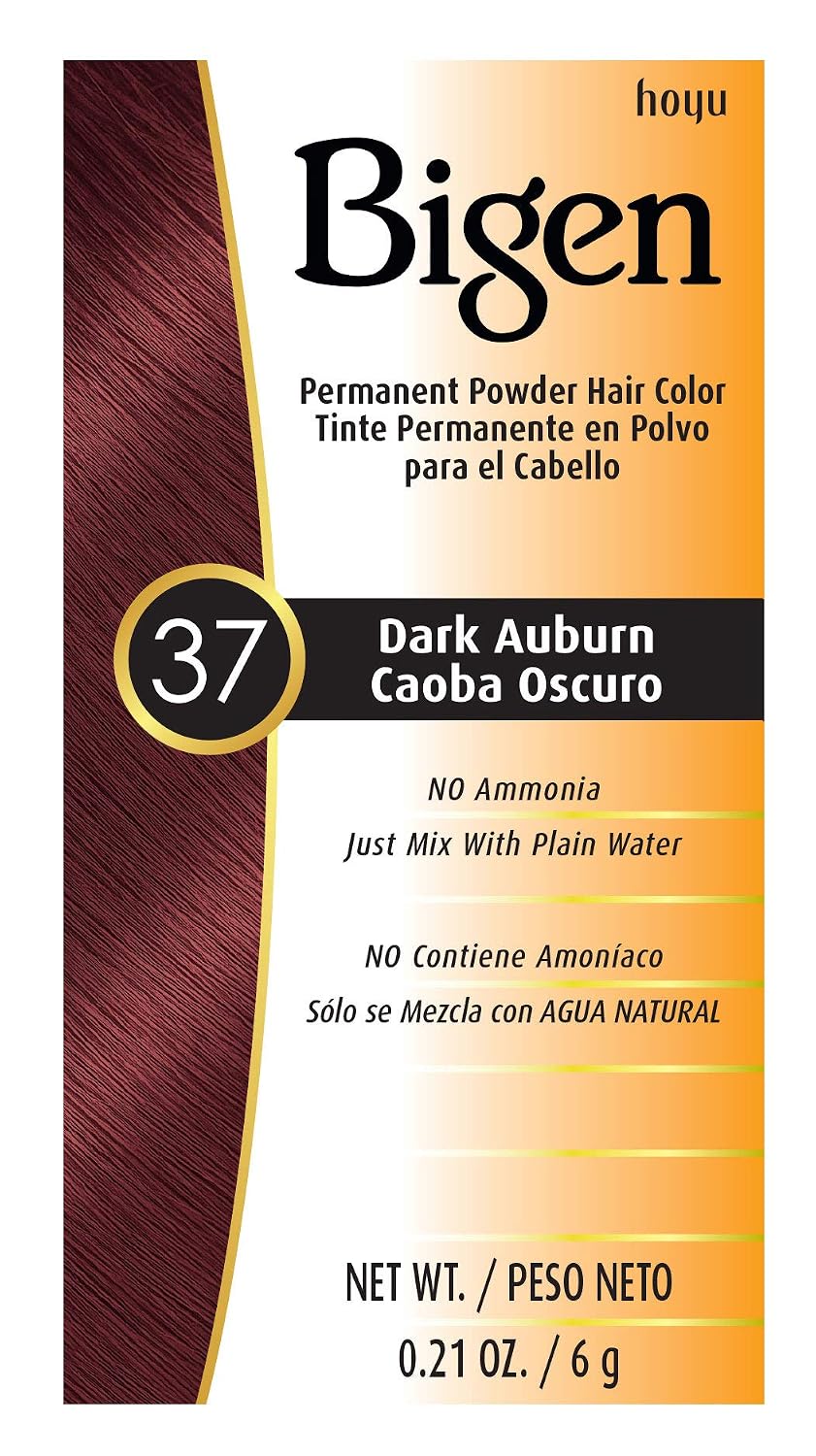 TINTURA PERMANENTE BIGEN #37 AUBURN OSCURO PACK 6 UNIDADES - 1