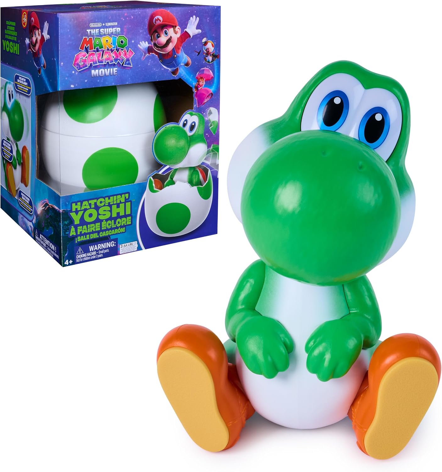 FIGURA INTERACTIVA HATCHIN' YOSHI SUPER MARIO GALAXY MOVIE - 1