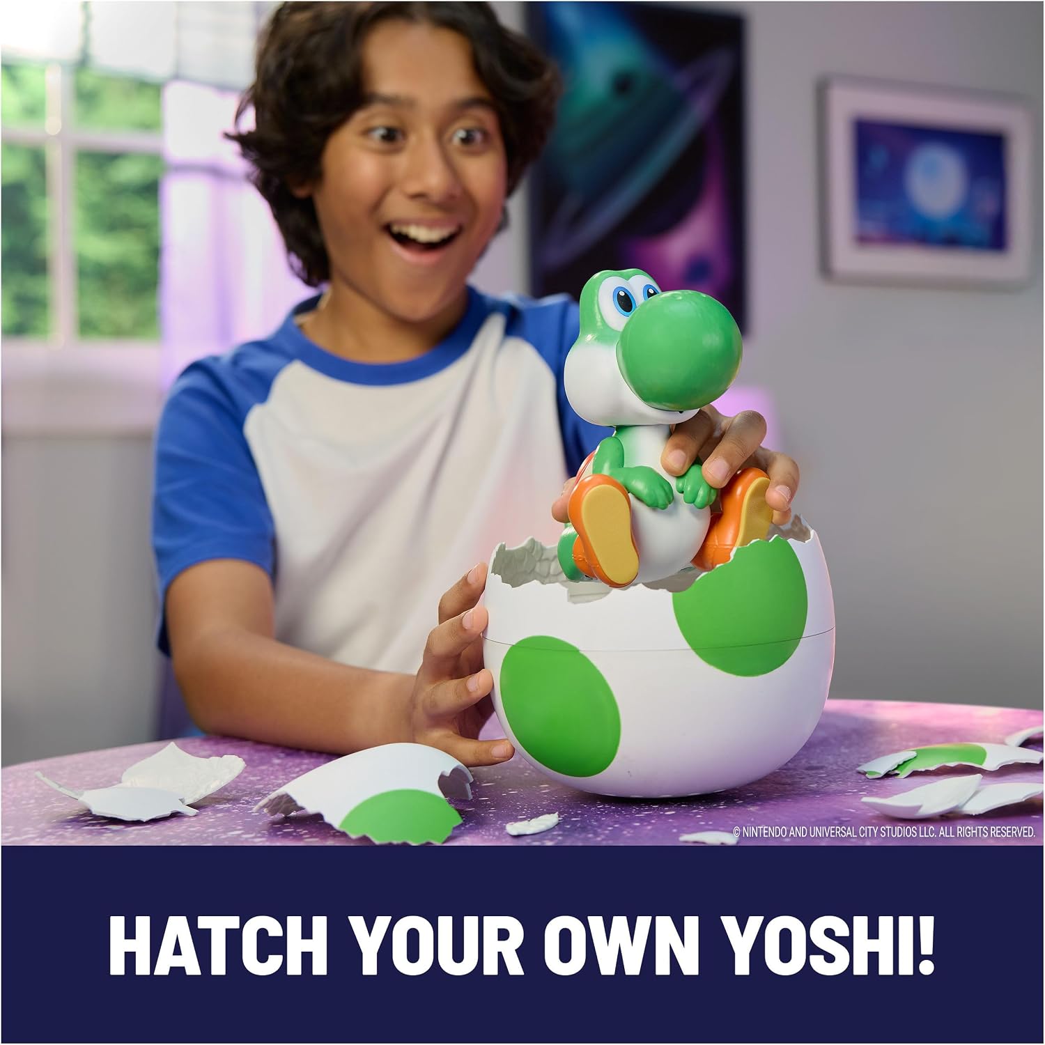 FIGURA INTERACTIVA HATCHIN' YOSHI SUPER MARIO GALAXY MOVIE - 2