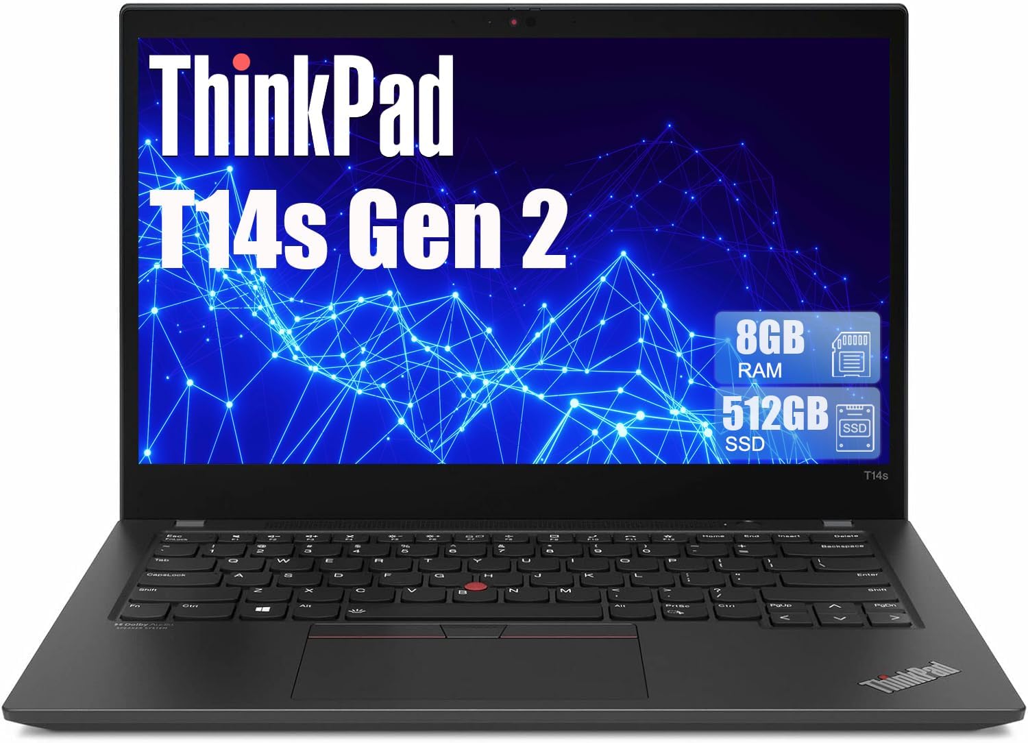 LAPTOP LENOVO THINKPAD T14S GEN 2 14' FHD INTEL CORE I5-1135G7 8GB RAM 512GB SSD - 1