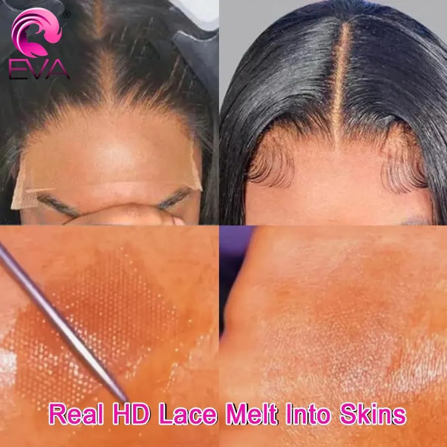 CIERRE FRONTAL HD LACE FRONTAL SKINLIKE CABELLO HUMANO 6X6 20 PULGADAS LISO - 3