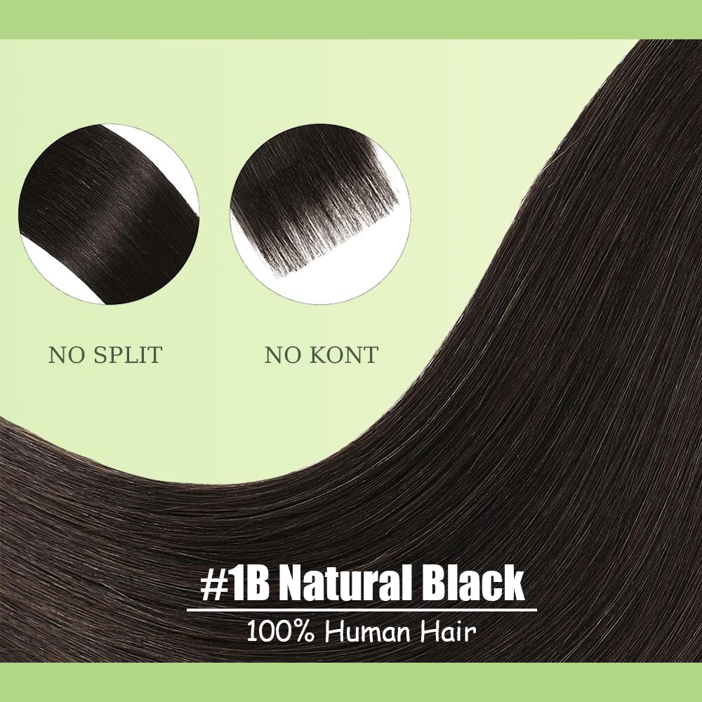 EXTENSIONES DE CABELLO CLIP IN LAKAISA 18 PULGADAS NEGRO NATURAL 120G 7 PIEZAS - 3