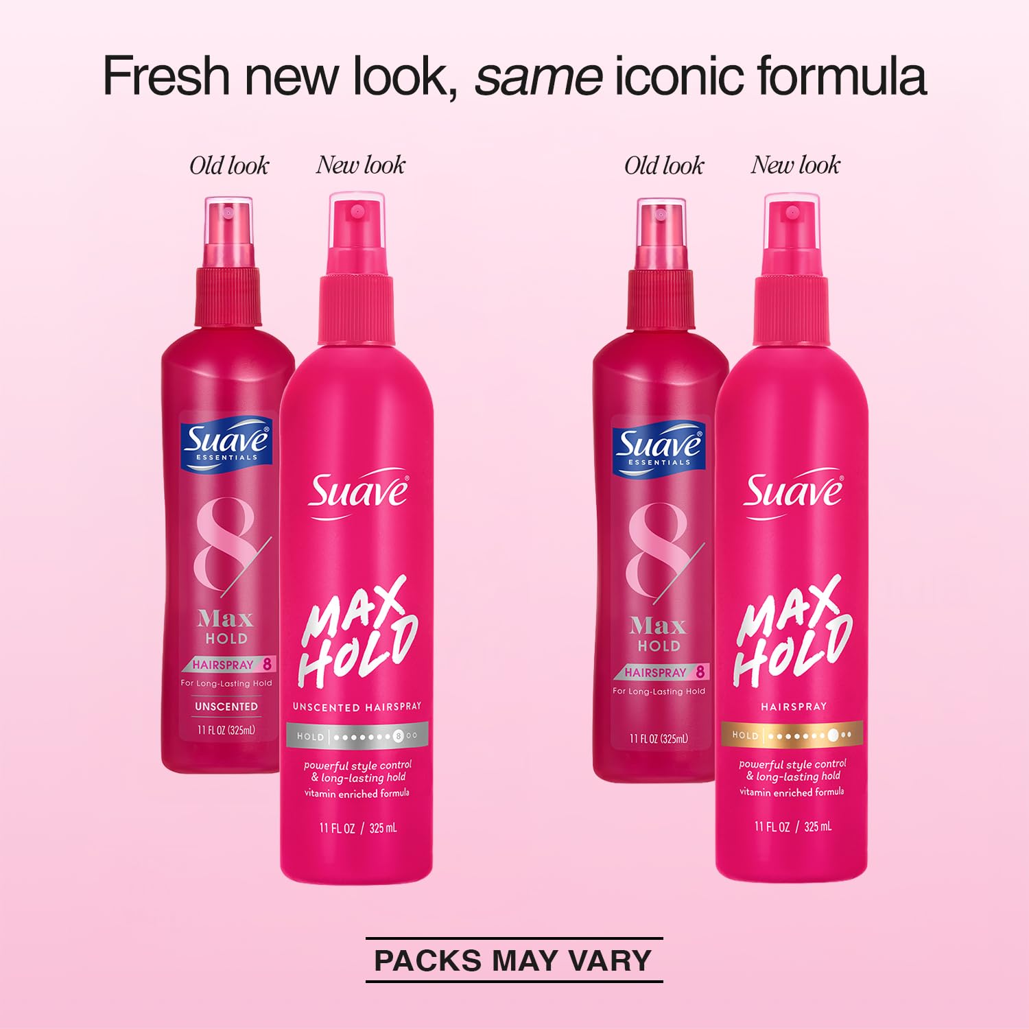 SPRAY FIJADOR SUAVE MAX HOLD SIN AEROSOL PACK 3 UNIDADES 11 OZ - 2