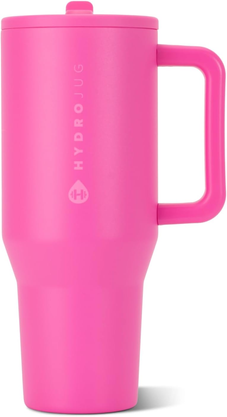 VASO TÉRMICO HYDROJUG TRAVELER 40OZ CON ASA Y POPOTE, RAZZLE - 1