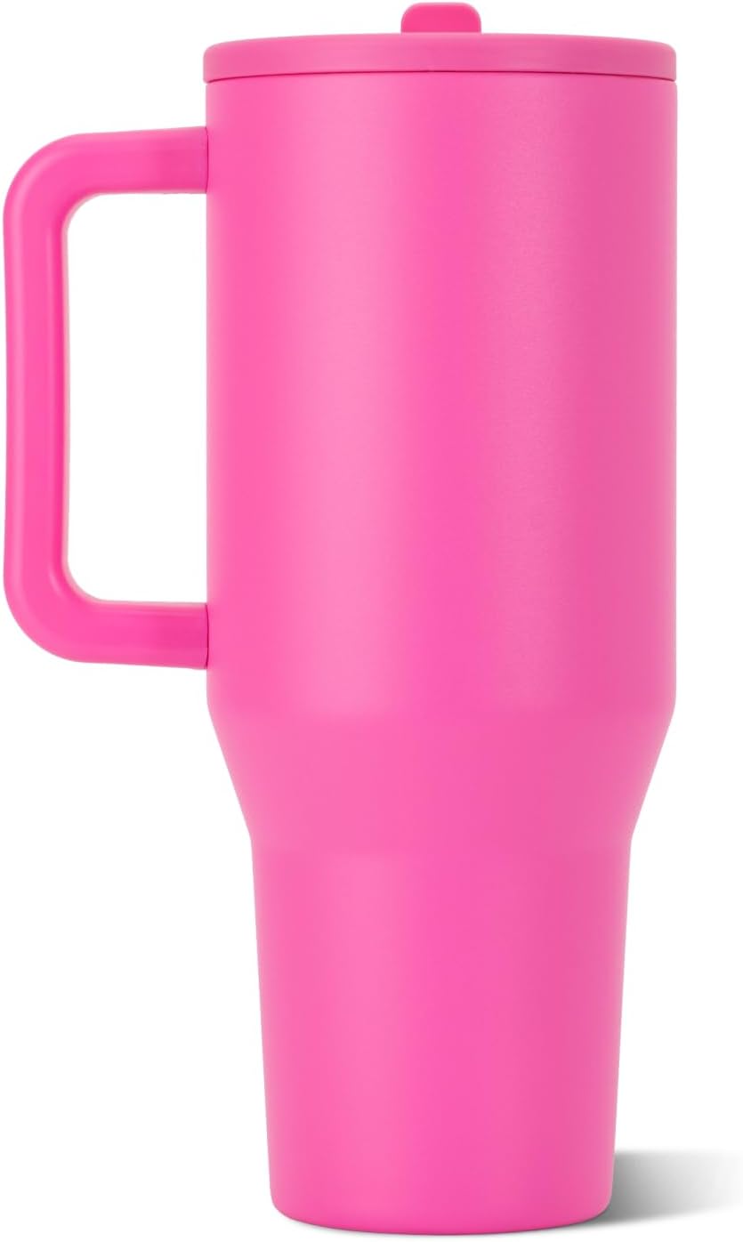 VASO TÉRMICO HYDROJUG TRAVELER 40OZ CON ASA Y POPOTE, RAZZLE - 2