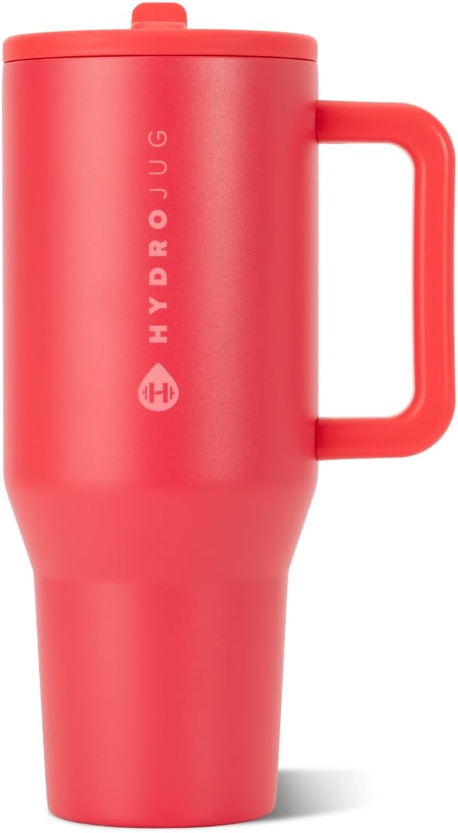 VASO TÉRMICO HYDROJUG TRAVELER 32OZ CON ASA Y POPOTE, FRUIT PUNCH - 1