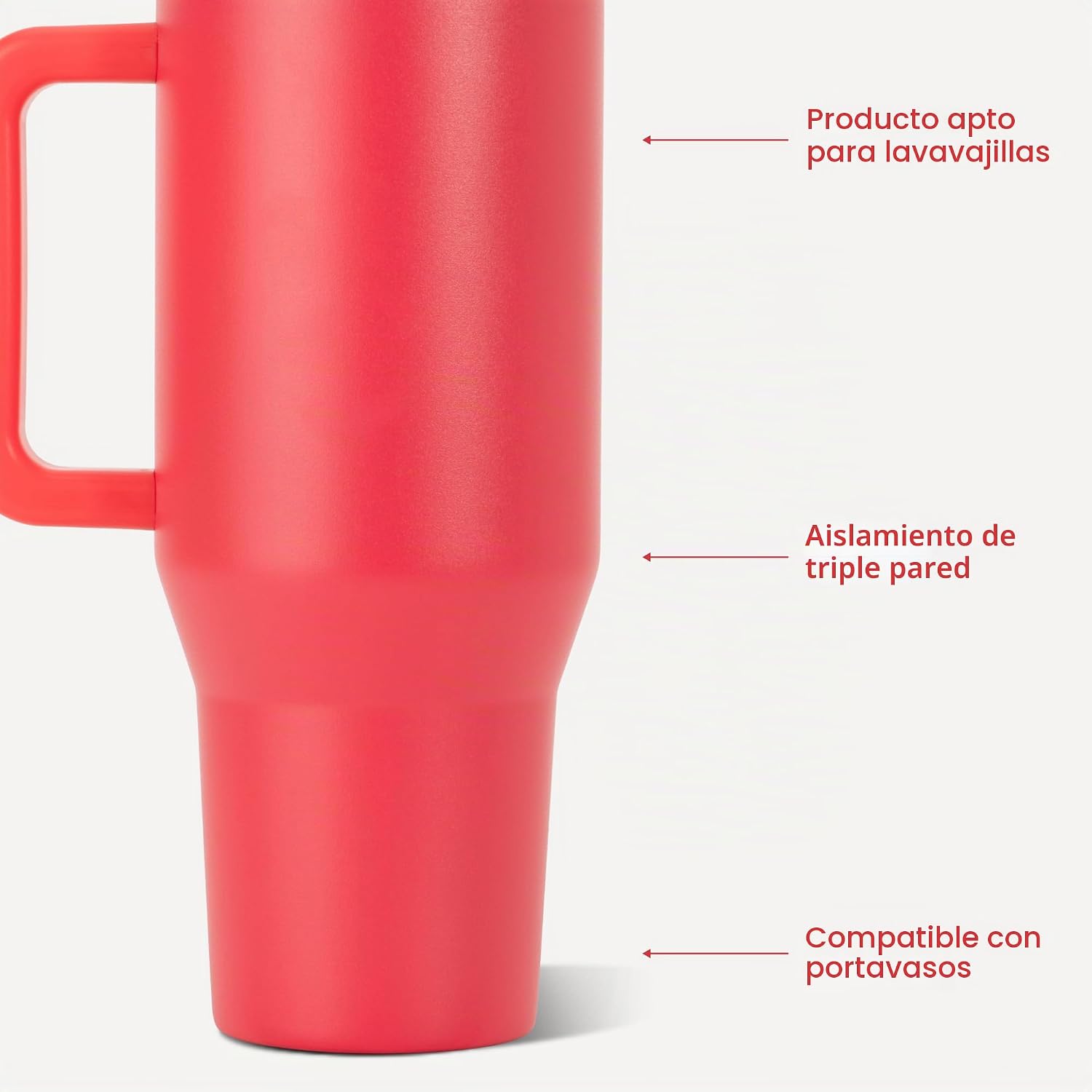 VASO TÉRMICO HYDROJUG TRAVELER 32OZ CON ASA Y POPOTE, FRUIT PUNCH - 3