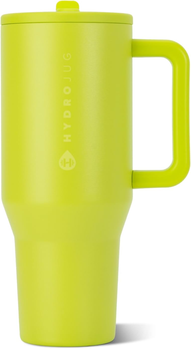 VASO TÉRMICO HYDROJUG TRAVELER 40OZ CON ASA Y POPOTE, LIMÓN LIMA - 1