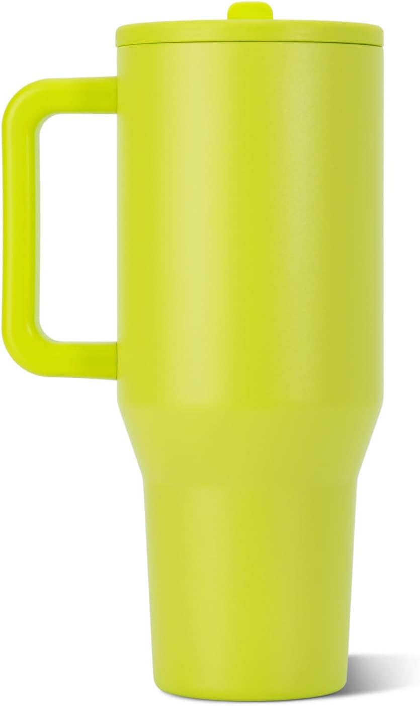 VASO TÉRMICO HYDROJUG TRAVELER 40OZ CON ASA Y POPOTE, LIMÓN LIMA - 2