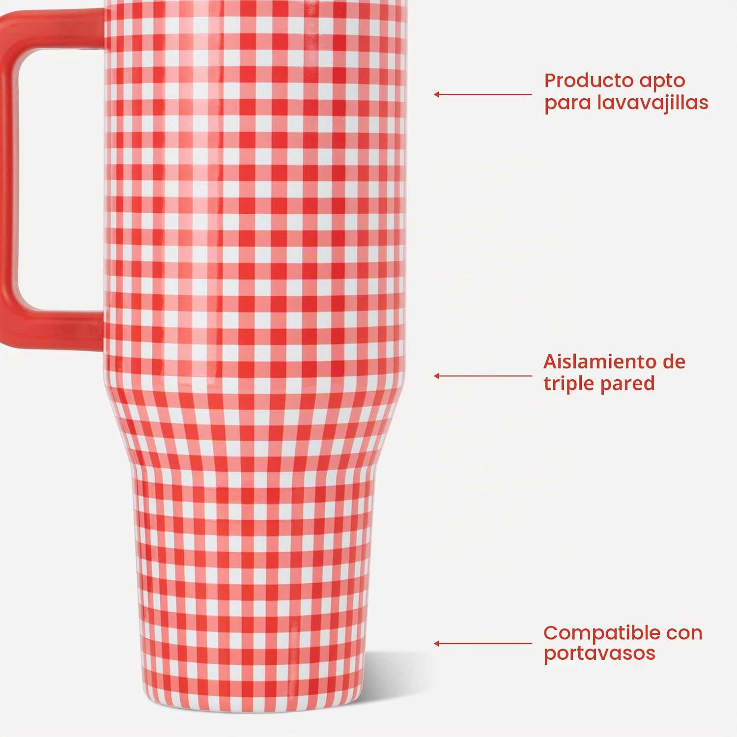 VASO TUMBLER HYDROJUG TRAVELER 40OZ CON AISLAMIENTO Y ASA - 3