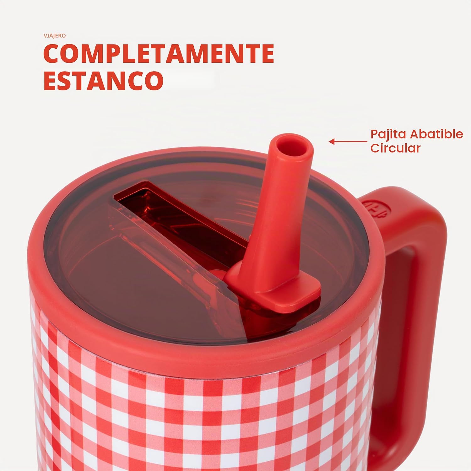 VASO TUMBLER HYDROJUG TRAVELER 40OZ CON AISLAMIENTO Y ASA - 4