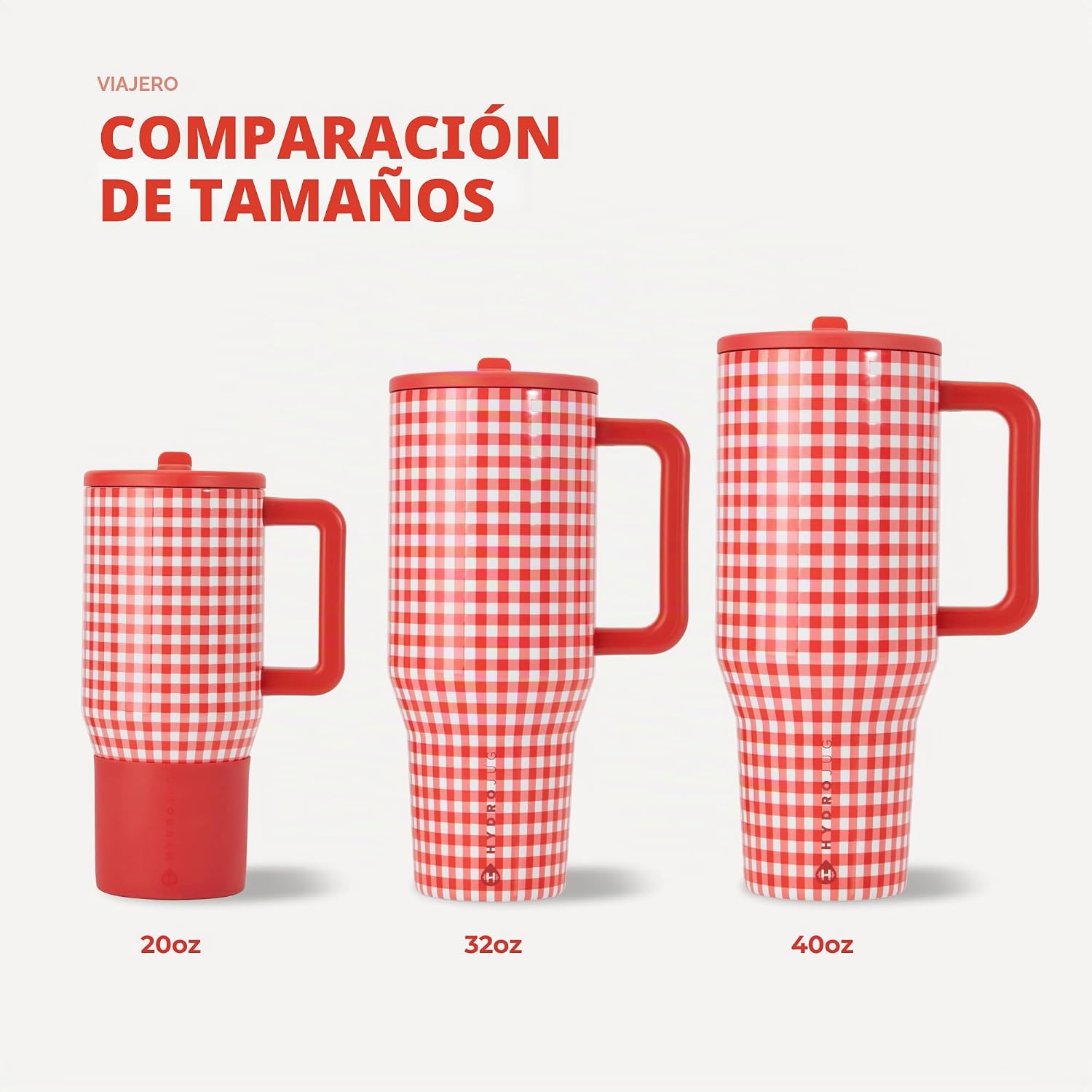 VASO TUMBLER HYDROJUG TRAVELER 40OZ CON AISLAMIENTO Y ASA - 5
