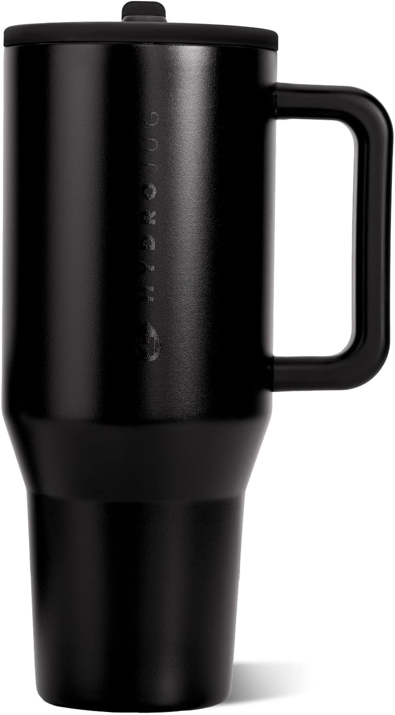 VASO TUMBLER HYDROJUG TRAVELER 40OZ NEGRO CON ASA Y POPOTE - 1